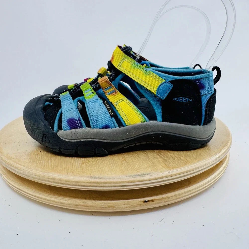 Keen Newport H2 Little Kids Sz 11 Rainbow Tie Dye Hiking Waterproof Sandals Shoe